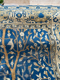 10’5 x 19’ Nature and Animal Scene Antique Indian rug #2534 / 11x19 vintage rug - Blue Parakeet Rugs