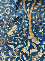 10’5 x 19’ Nature and Animal Scene Antique Indian rug #2534 / 11x19 vintage rug - Blue Parakeet Rugs