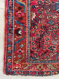 2'7 x 4'10 Antique Persian rug #1878 / 3x5 Vintage rug - Blue Parakeet Rugs