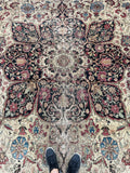 11'7 x 17'9 Antique 19th Century Palatial rug #2046 / 12x18 Vintage Rug - Blue Parakeet Rugs