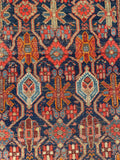3'10 x 7'6 Antique Persian Bakhtiari rug #2165 / 4x8 Vintage Rug - Blue Parakeet Rugs