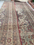11'7 x 17'9 Antique 19th Century Palatial rug #2046 / 12x18 Vintage Rug - Blue Parakeet Rugs