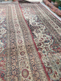 11'7 x 17'9 Antique 19th Century Palatial rug #2046 / 12x18 Vintage Rug - Blue Parakeet Rugs
