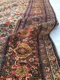 9x12 Ivory antique Persian Mahal (#821) - Blue Parakeet Rugs