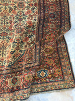 9x12 Ivory antique Persian Mahal (#821) - Blue Parakeet Rugs