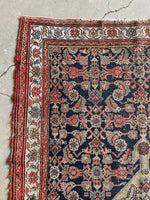 4’6 x 6’7 Antique Persian Bibikabad Rug #2737 - Blue Parakeet Rugs