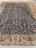 9'1 x 11'9 Antique Persian Malayer rug #2221 / 9x12 Vintage Rug - Blue Parakeet Rugs