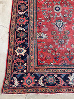 9'11 x 16'1 Antique Persian Mahal rug #2372ML / 10x16 Vintage Rug - Blue Parakeet Rugs