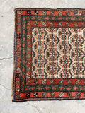 3'5 x 13'6 Antique 19th Century Runner #1886 / 3x14 Vintage Runner - Blue Parakeet Rugs