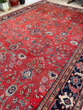 9'11 x 16'1 Antique Persian Mahal rug #2372ML / 10x16 Vintage Rug - Blue Parakeet Rugs