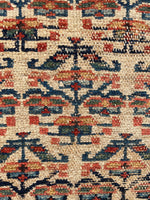3'5 x 13'6 Antique 19th Century Runner #1886 / 3x14 Vintage Runner - Blue Parakeet Rugs