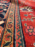 9'11 x 16'1 Antique Persian Mahal rug #2372ML / 10x16 Vintage Rug - Blue Parakeet Rugs