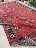 9'11 x 16'1 Antique Persian Mahal rug #2372ML / 10x16 Vintage Rug - Blue Parakeet Rugs