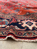 9'11 x 16'1 Antique Persian Mahal rug #2372ML / 10x16 Vintage Rug - Blue Parakeet Rugs