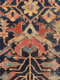 9'2 x 12' Antique Persian Heriz Serapi rug #1889 / 9x12 Vintage Rug - Blue Parakeet Rugs