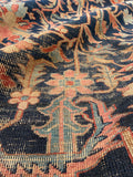 9'2 x 12' Antique Persian Heriz Serapi rug #1889 / 9x12 Vintage Rug - Blue Parakeet Rugs