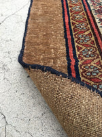 2'6 x 23'9 Camel Hair Antique Serab Rug / Long skinny Runner (#684) - Blue Parakeet Rugs