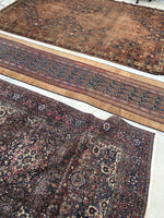 2'6 x 23'9 Camel Hair Antique Serab Rug / Long skinny Runner (#684) - Blue Parakeet Rugs