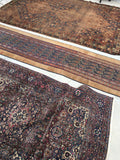 2'6 x 23'9 Camel Hair Antique Serab Rug / Long skinny Runner (#684) - Blue Parakeet Rugs