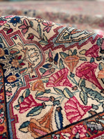 9'9 x 14'9 Antique Persian Kerman rug #910 / 10x15 Persian rug - Blue Parakeet Rugs