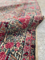 9'9 x 14'9 Antique Persian Kerman rug #910 / 10x15 Persian rug - Blue Parakeet Rugs