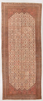 6'7 x 16'3 Long and Lean Antique Mahal rug #2202 / 7x16 Vintage Rug - Blue Parakeet Rugs