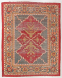 11x14 Antique Agra rug #2243 / 11x14 Vintage Rug - Blue Parakeet Rugs