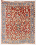 8'9 x 10'11 Rust red Sultanabad Mahal rug #2205 / 9x11 Vintage Rug - Blue Parakeet Rugs