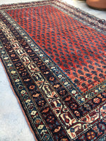 4x7 Antique Malayer / Small Oriental Rug - Blue Parakeet Rugs