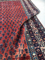 4x7 Antique Malayer / Small Oriental Rug - Blue Parakeet Rugs