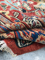 14' x 17' Oversized 1920's Hand Knotted Rug - Blue Parakeet Rugs