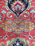 9'6" x 12'8" Vintage Tabriz Rug / 10x13 Rug - Blue Parakeet Rugs
