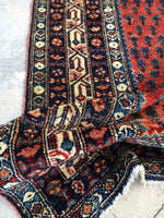 4x7 Antique Malayer / Small Oriental Rug - Blue Parakeet Rugs