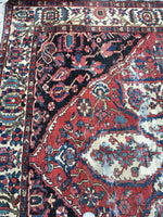 9' x 11'4" Antique Oriental Rug - Bakhtiari - Blue Parakeet Rugs