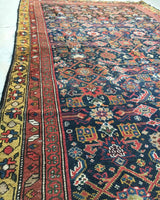 5'4" x 15'2" Antique Oriental Rug Runner - Blue Parakeet Rugs