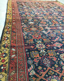 5'4" x 15'2" Antique Oriental Rug Runner - Blue Parakeet Rugs