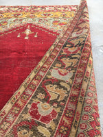 3'9" x 5'9" antique Turkish rug #1822 - Blue Parakeet Rugs