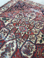 9' x 11'4" Antique Oriental Rug - Bakhtiari - Blue Parakeet Rugs