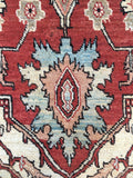 4'3" x 6'10" Vintage Heriz / Heriz Rug / Small Oriental Rug - Blue Parakeet Rugs