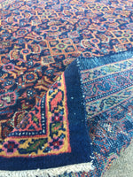 4'2" x 6'6" Blue Vintage Mahal Rug - Blue Parakeet Rugs