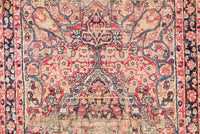 11'4" x 2'9" Antique Runner / Kerman Lavar Runner / Vintage Runner / Skinny Runner - Blue Parakeet Rugs