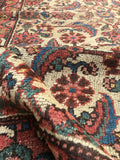 3'4" x 5'9" Ivory Rug / 19th Century Rug / Small Vintage Oriental Rug - Blue Parakeet Rugs