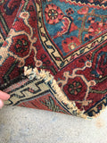 3'4" x 4'9" Antique Malayer / Small Vintage Rug /Rug - Blue Parakeet Rugs