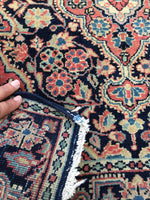 2'2 x 4'10 Antique Jozan rug / Small Vintage Rug / Antique Small Rug - Blue Parakeet Rugs