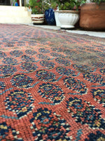 3'3" x 10'10" Antique Bakhtiari Runner /  Rug Runner - Blue Parakeet Rugs