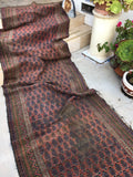 3'3" x 10'10" Antique Bakhtiari Runner /  Rug Runner - Blue Parakeet Rugs