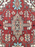 4'3" x 6'10" Vintage Heriz / Heriz Rug / Small Oriental Rug - Blue Parakeet Rugs