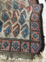 2' x 3'10" Antique Baluch Rug / Small  Rug / 2x4 Vintage Rug - Blue Parakeet Rugs
