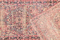 11'4" x 2'9" Antique Runner / Kerman Lavar Runner / Vintage Runner / Skinny Runner - Blue Parakeet Rugs