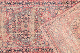 11'4" x 2'9" Antique Runner / Kerman Lavar Runner / Vintage Runner / Skinny Runner - Blue Parakeet Rugs